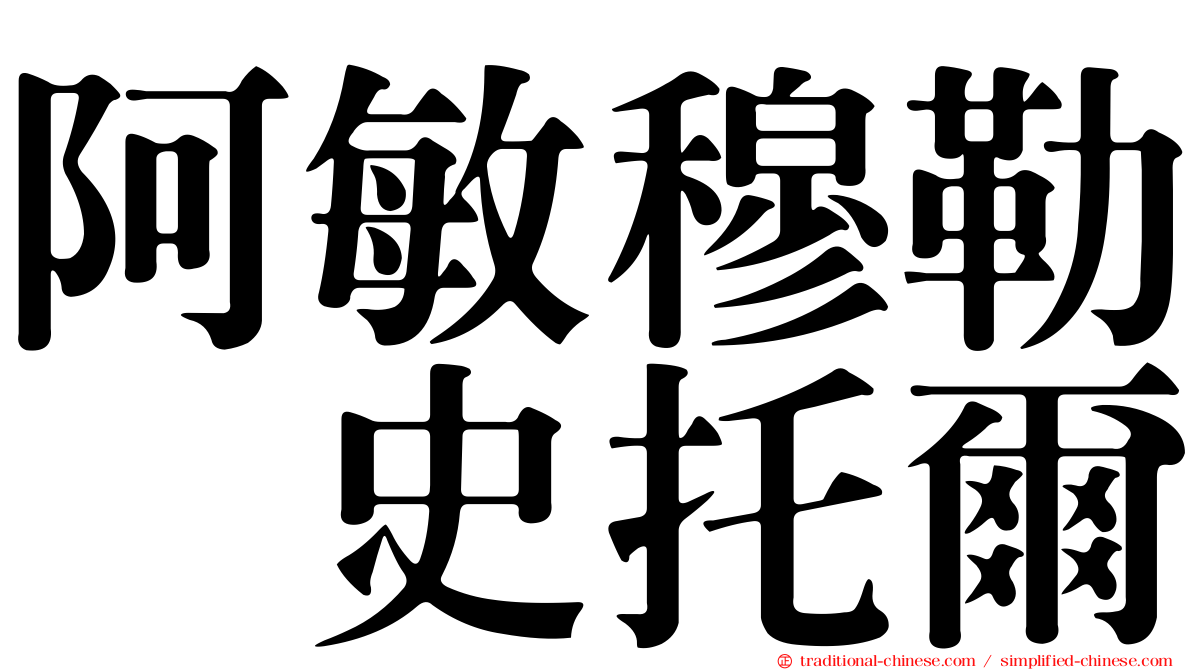 阿敏穆勒　史托爾